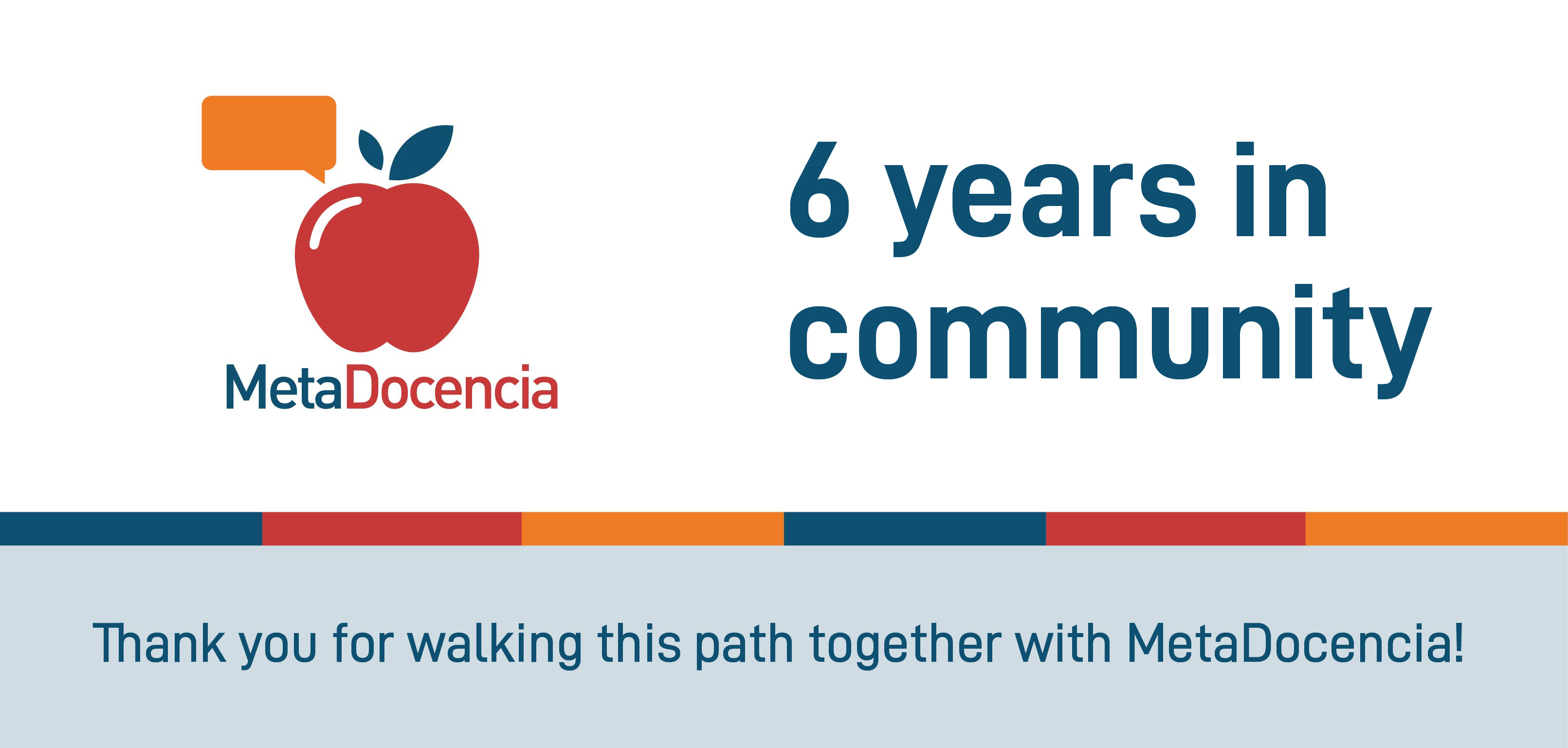 MetaDocencia, six years in community. Thank you for walking this path with MetaDocencia!
