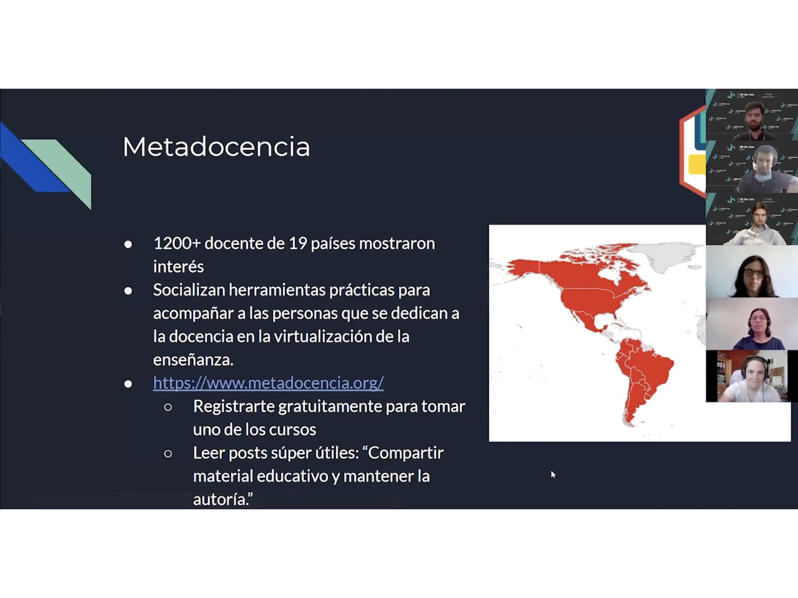 Descripción de la imagen de las XV Jornadas de Informática en Salud.