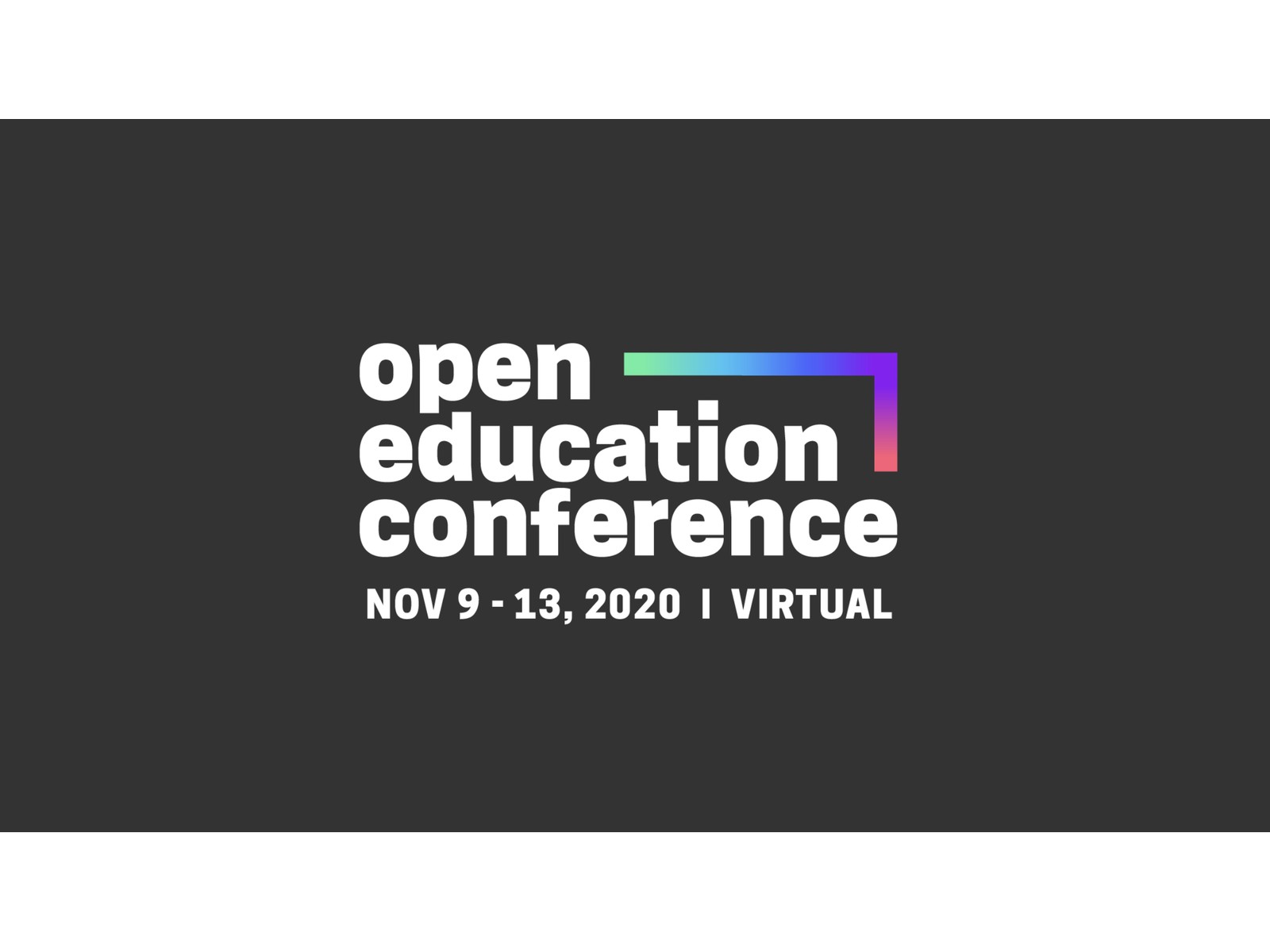 Descripción de la imagen de la OpenEducationConference 2020.
