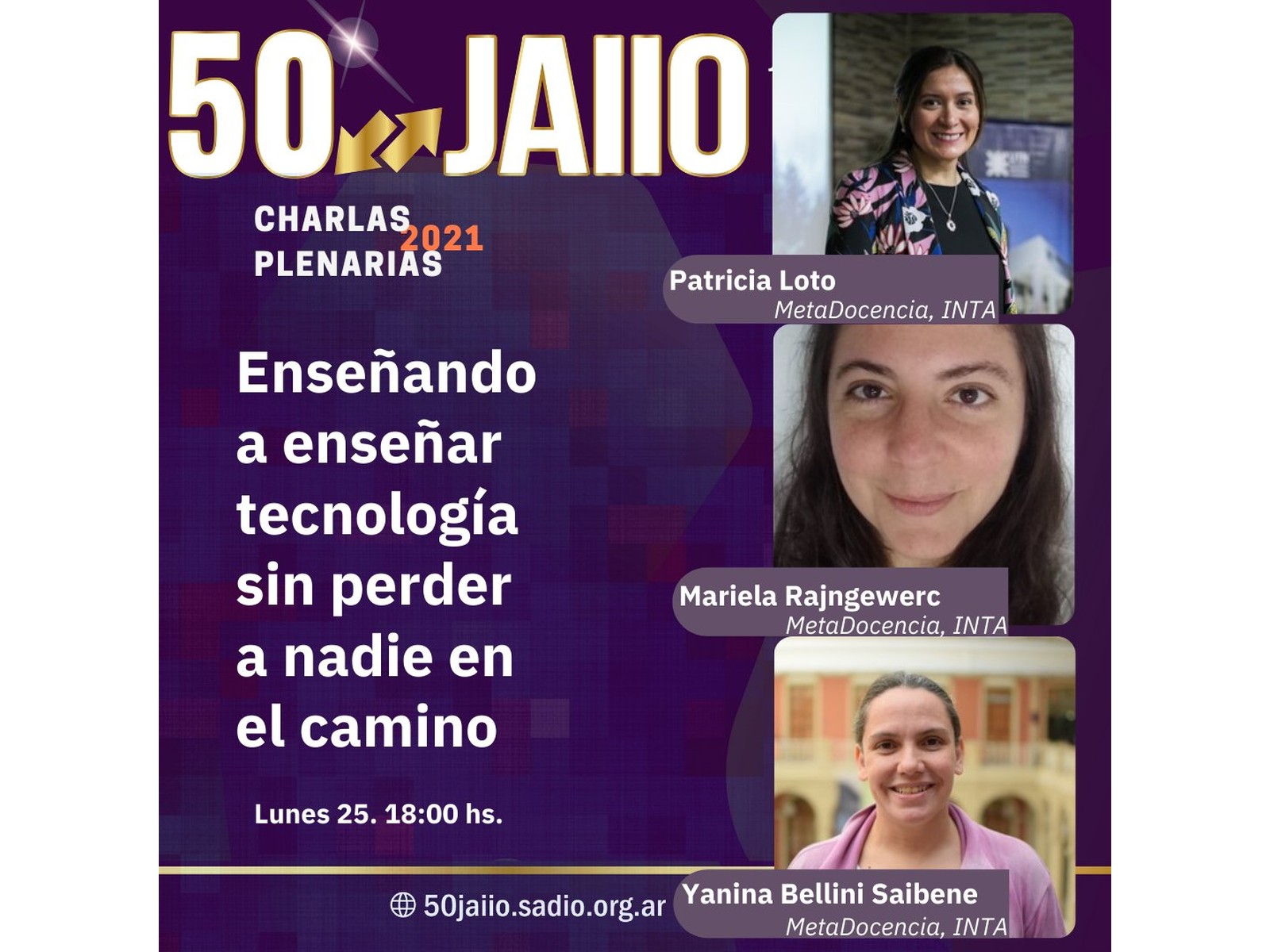 Descripción de la imagen de las 50 JAIIO.