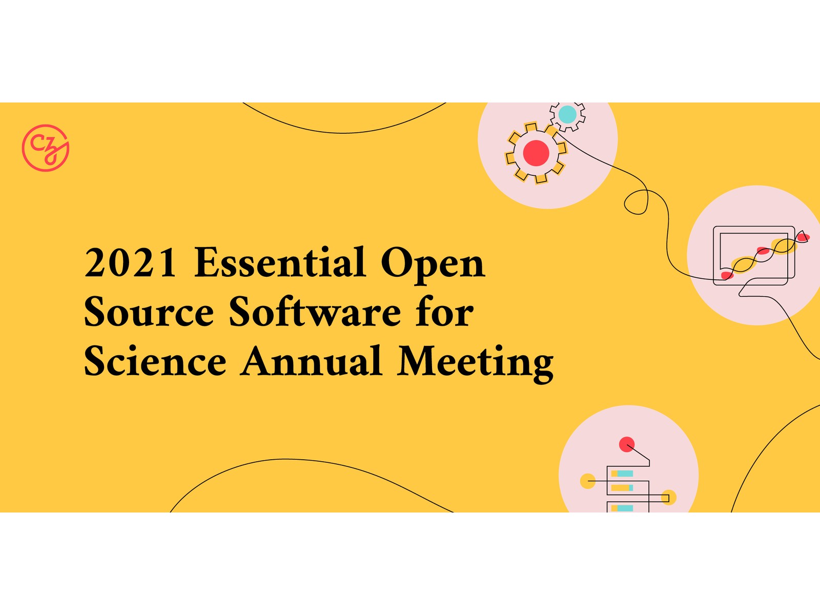 Descripción de la imagen del 2021 Essential Open Source Software for Science Annual Meeting.