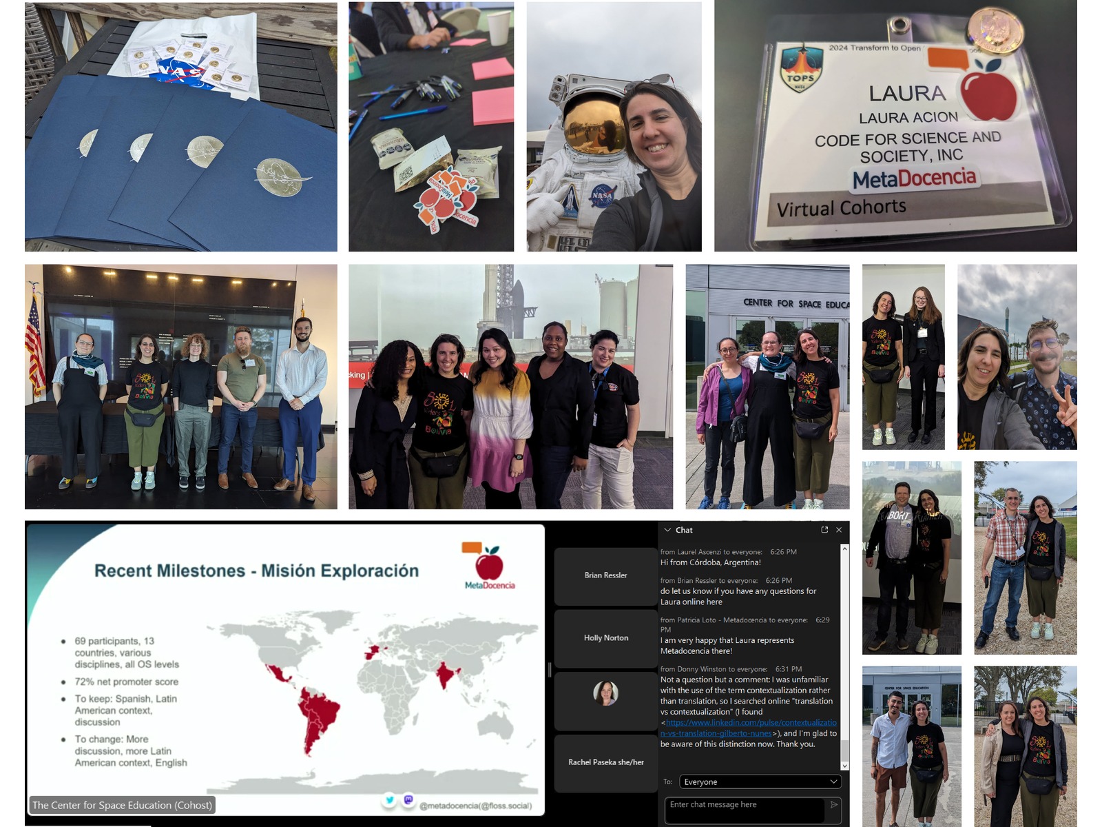 Descripción de la imagen del NASA TOPS Open Science Symposium 2024.