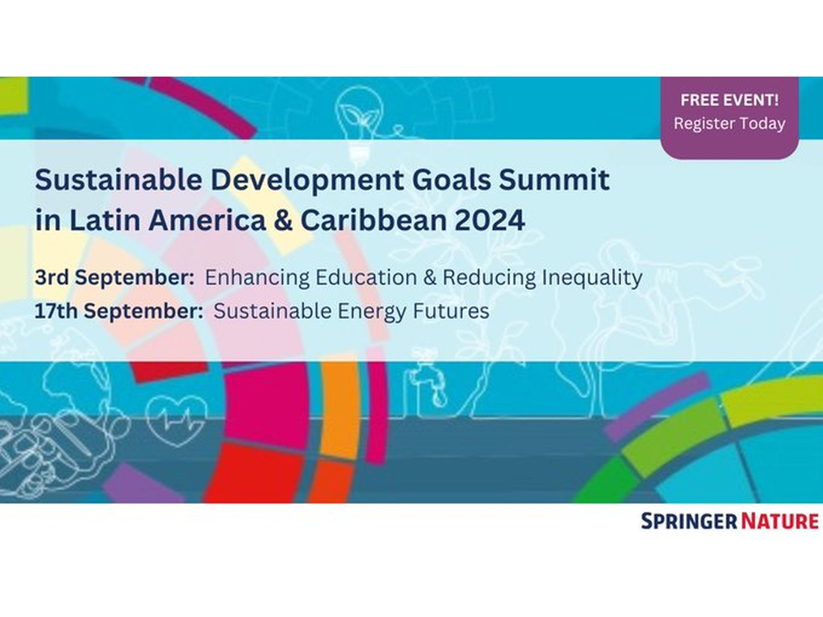 Descripción de la imagen del evento Sustainable Development Goals in Latin America and the Caribbean Summit 2024.